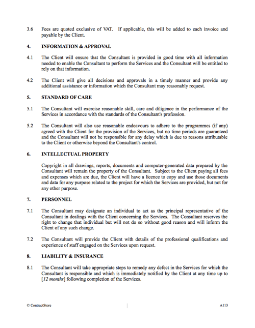 Consultancy Agreement Template Uk Contractstore