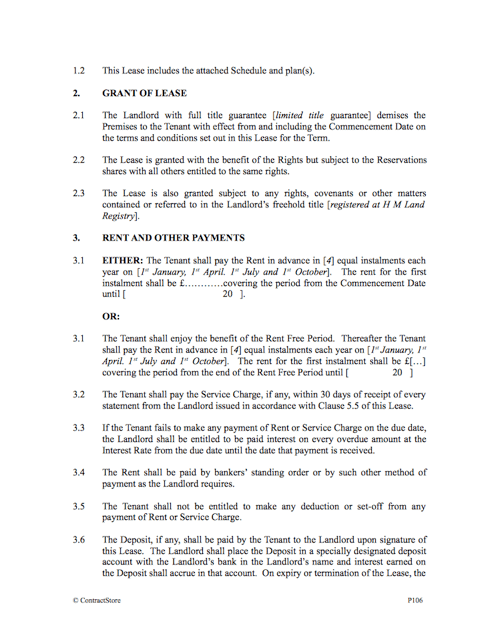 Commercial Lease Agreement Template Uk Leasing Business Premises