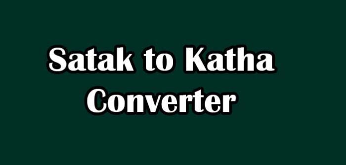 Satak to Katha Conversion