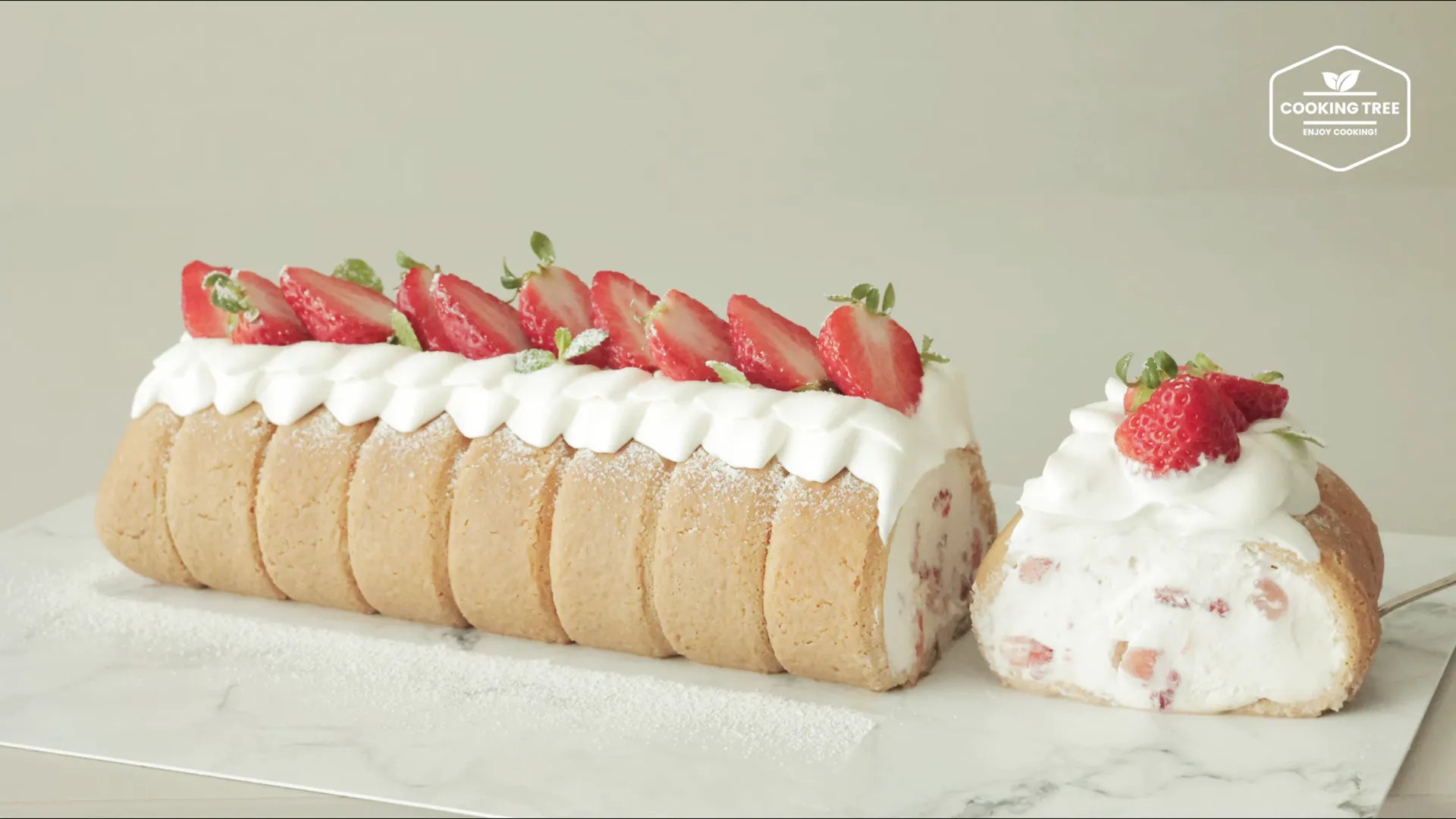 간단한 디저트! 딸기 티라미수 롤 만들기 간단한 디저트! 딸기 티라미수 롤 만들기