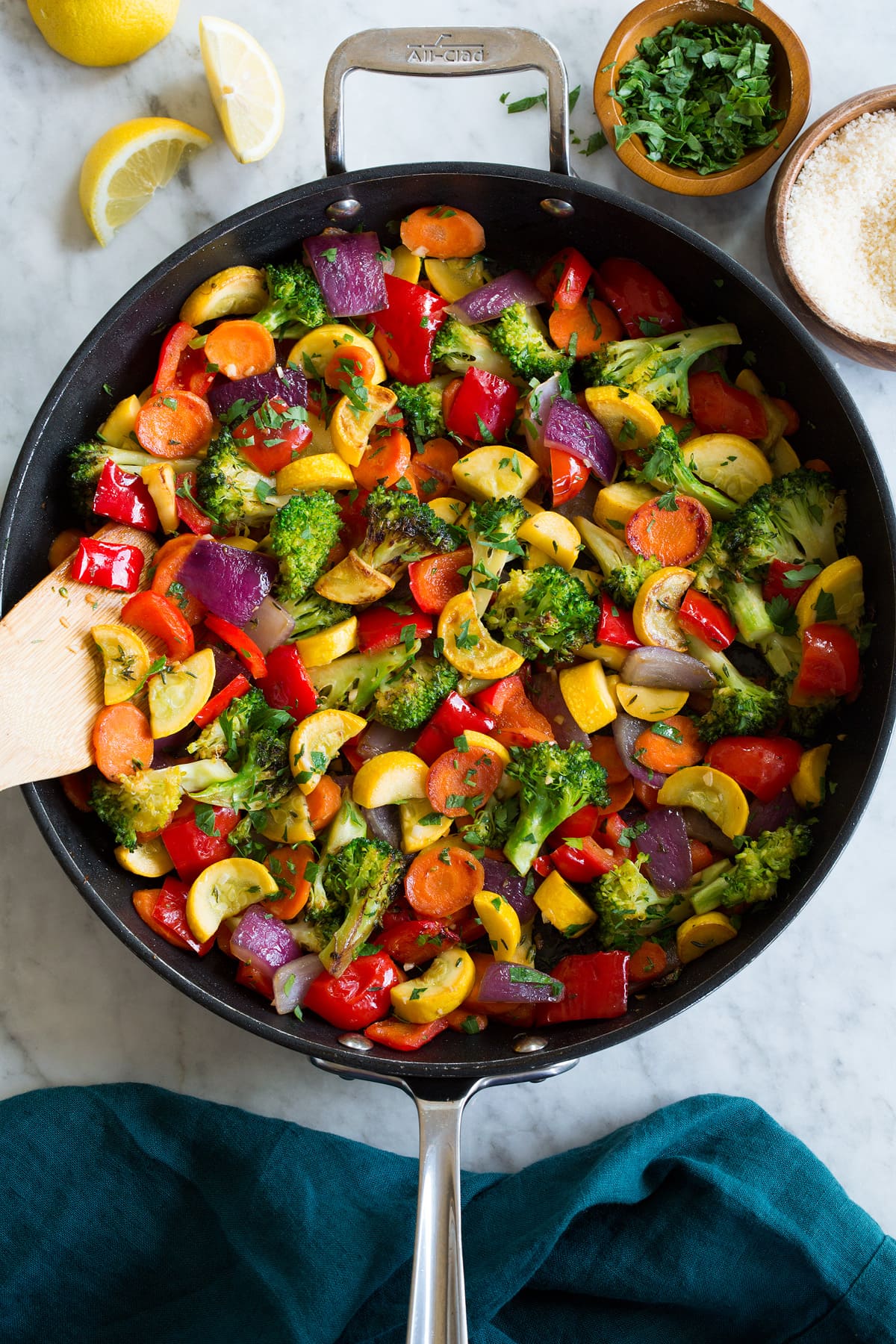 Sauteed mixed vegetables recipe