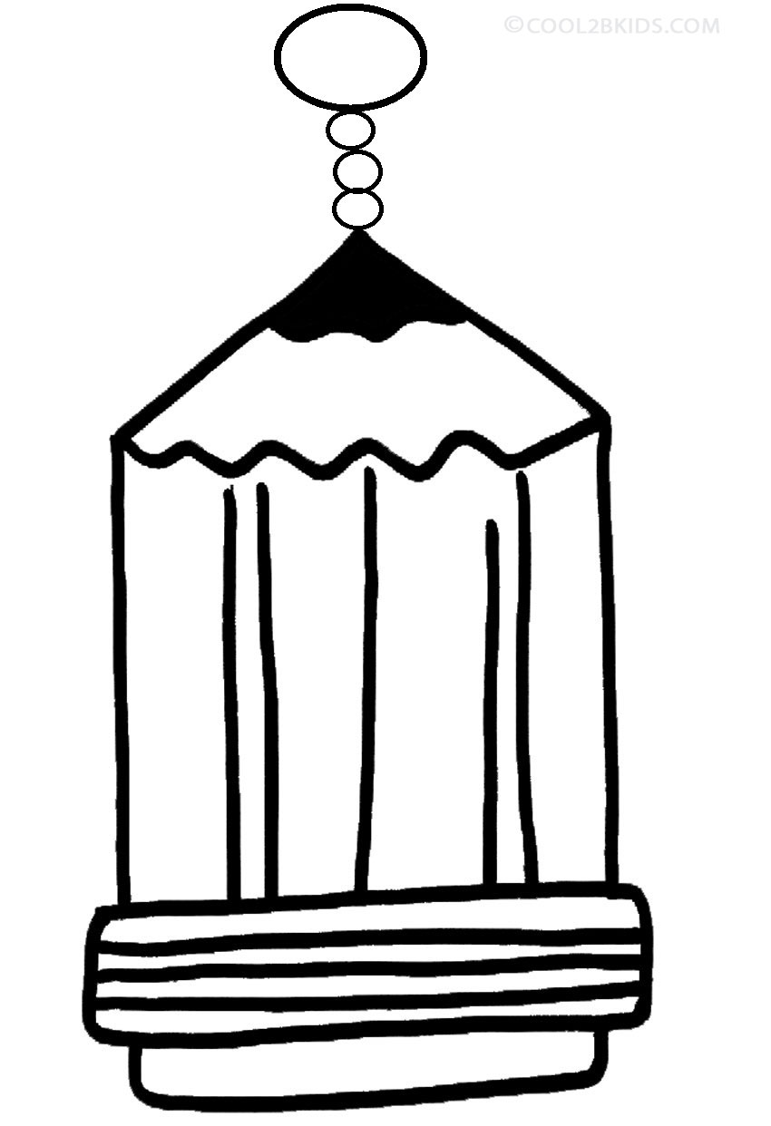 printable pencil coloring pages for kids cool2bkids