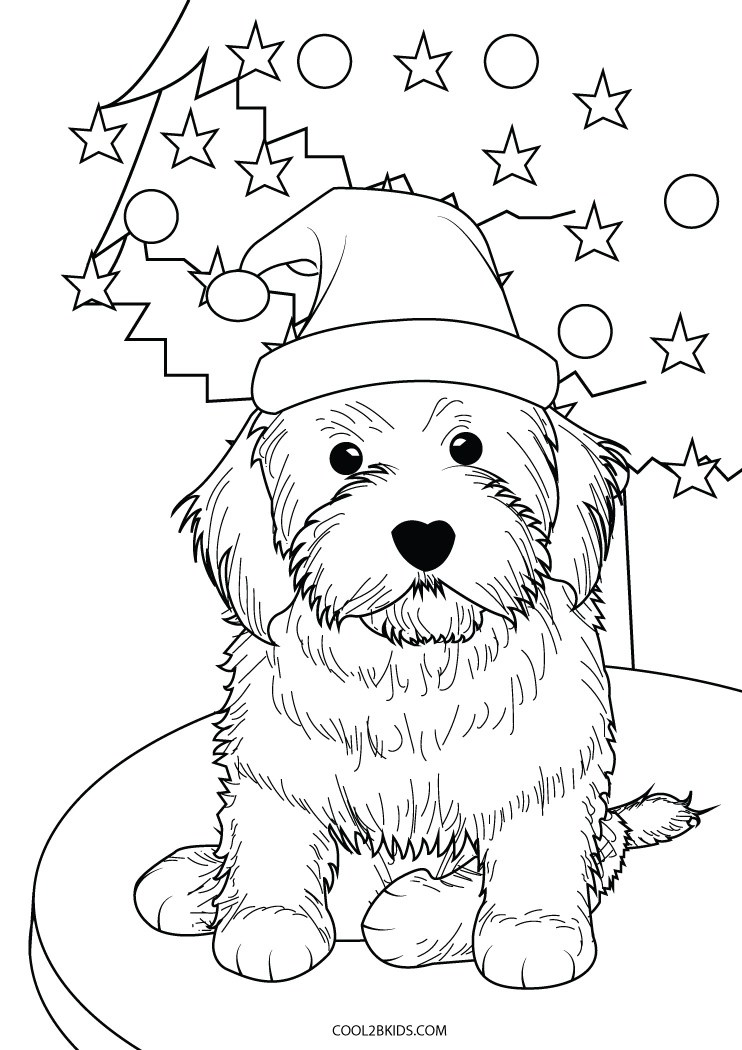 printable puppy coloring pages for kids