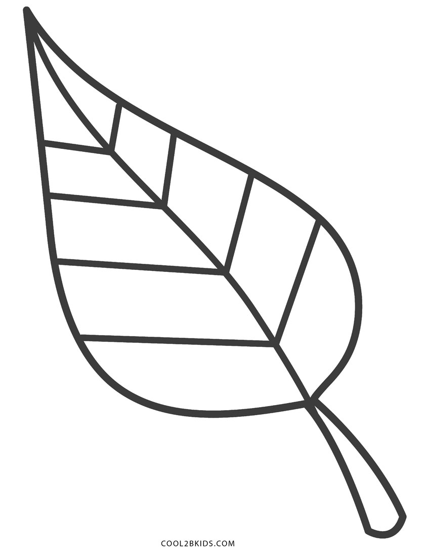 Coloring pages of leaves free printables