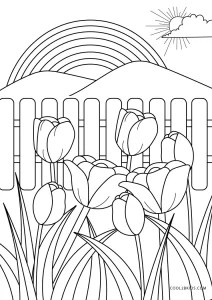 free printable spring coloring pages for kids