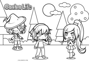 photo Character Gacha Life Coloring Pages Demon cool2bkids