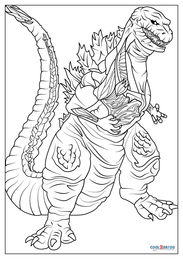 Shin godzilla coloring pages printable godzilla coloring pages
