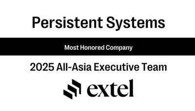 Persistent 連續第二年在 Extel 亞洲區最佳管理團隊調查中榮獲最高排名