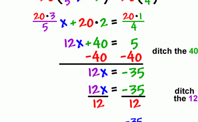 Solving Equations With Variables Fractions On Both Sides - Tessshebaylo