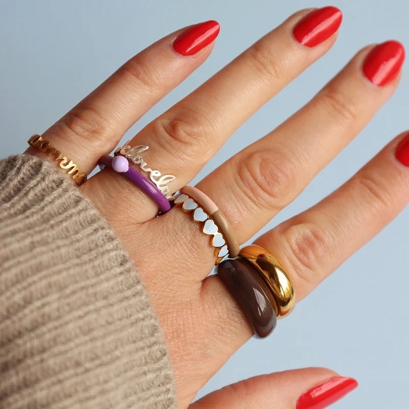 Chunky Color Ring Cocoa Powder, LULU – Bild 2