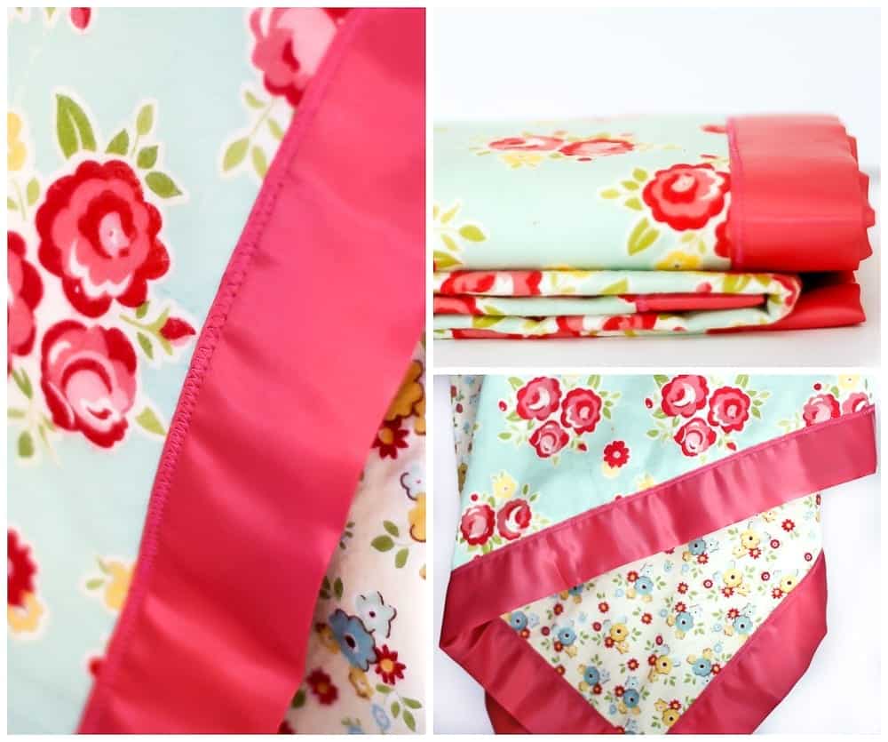 How to Sew Blanket Binding on a Baby Blanket Tutorial Coral + Co.