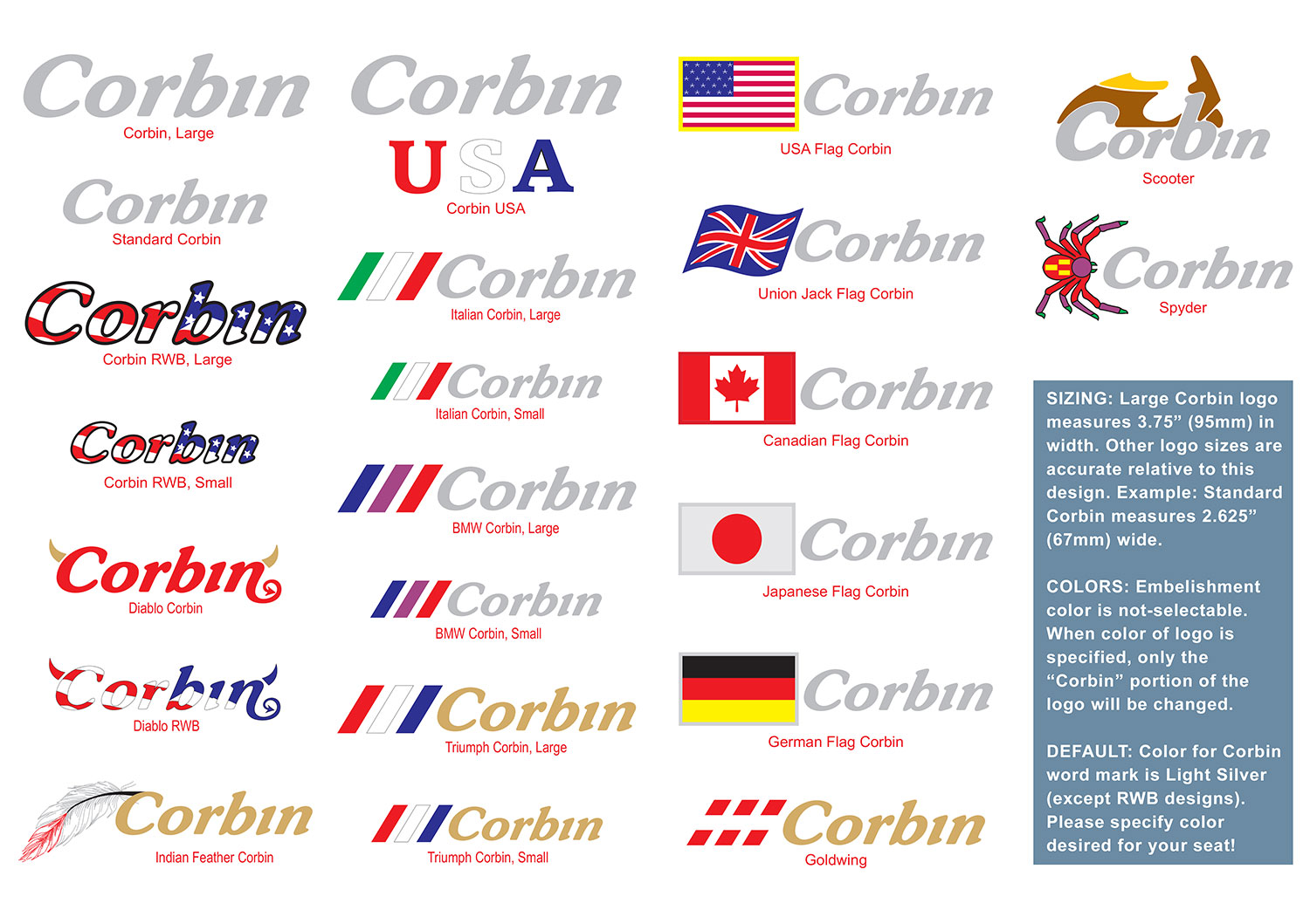 Corbin motorcycle seats & accessories