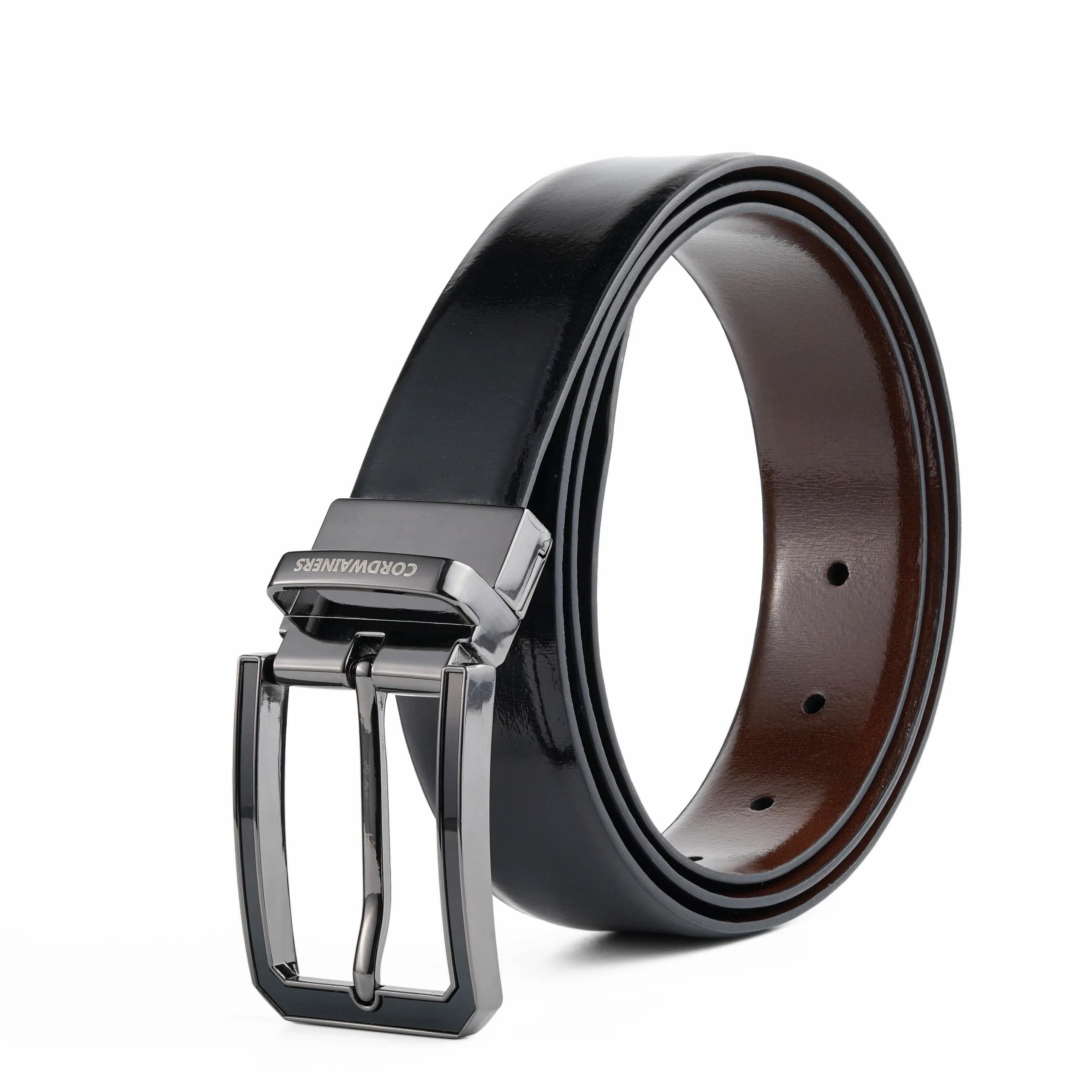 Revo premium reversible leather belt