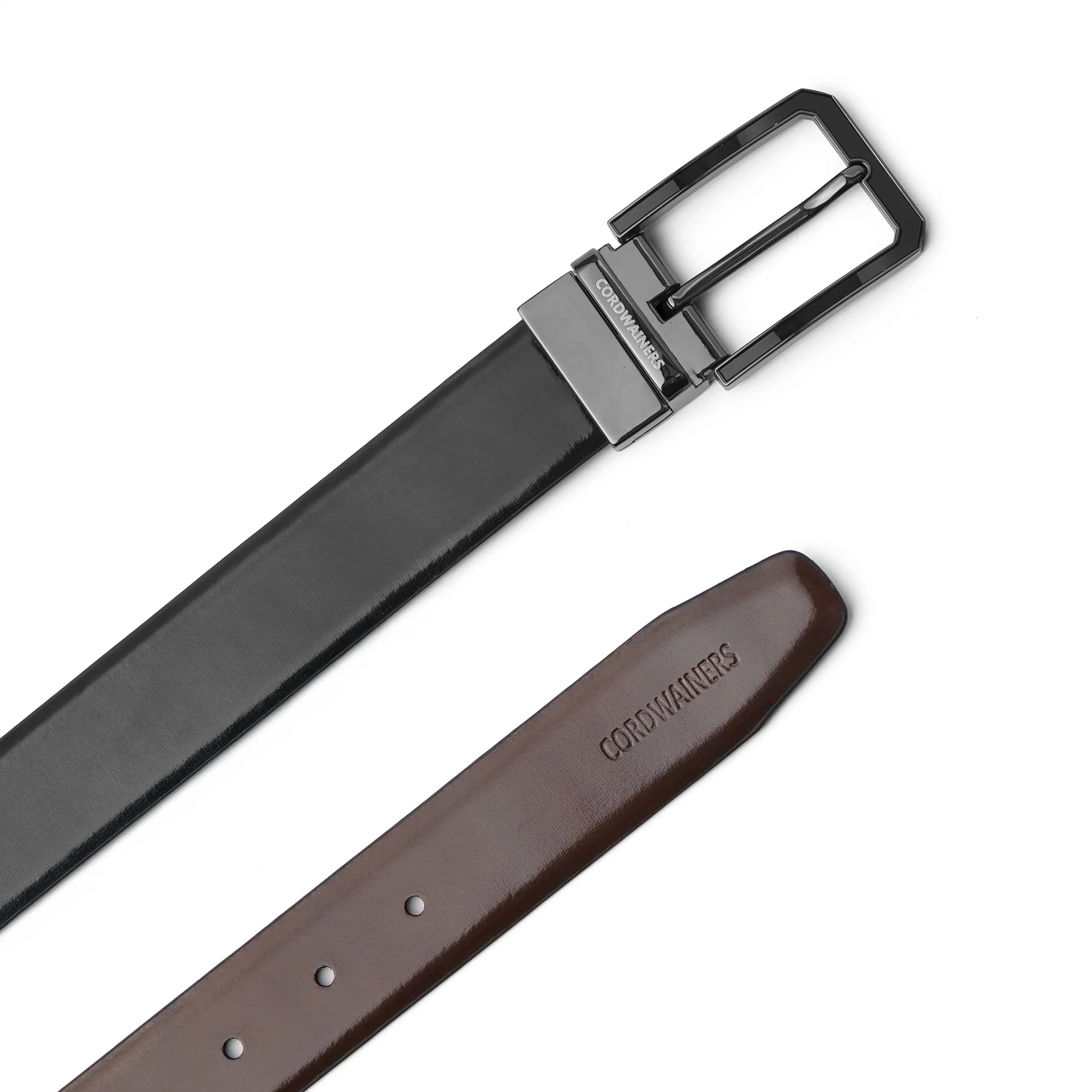 Revo premium reversible leather belt