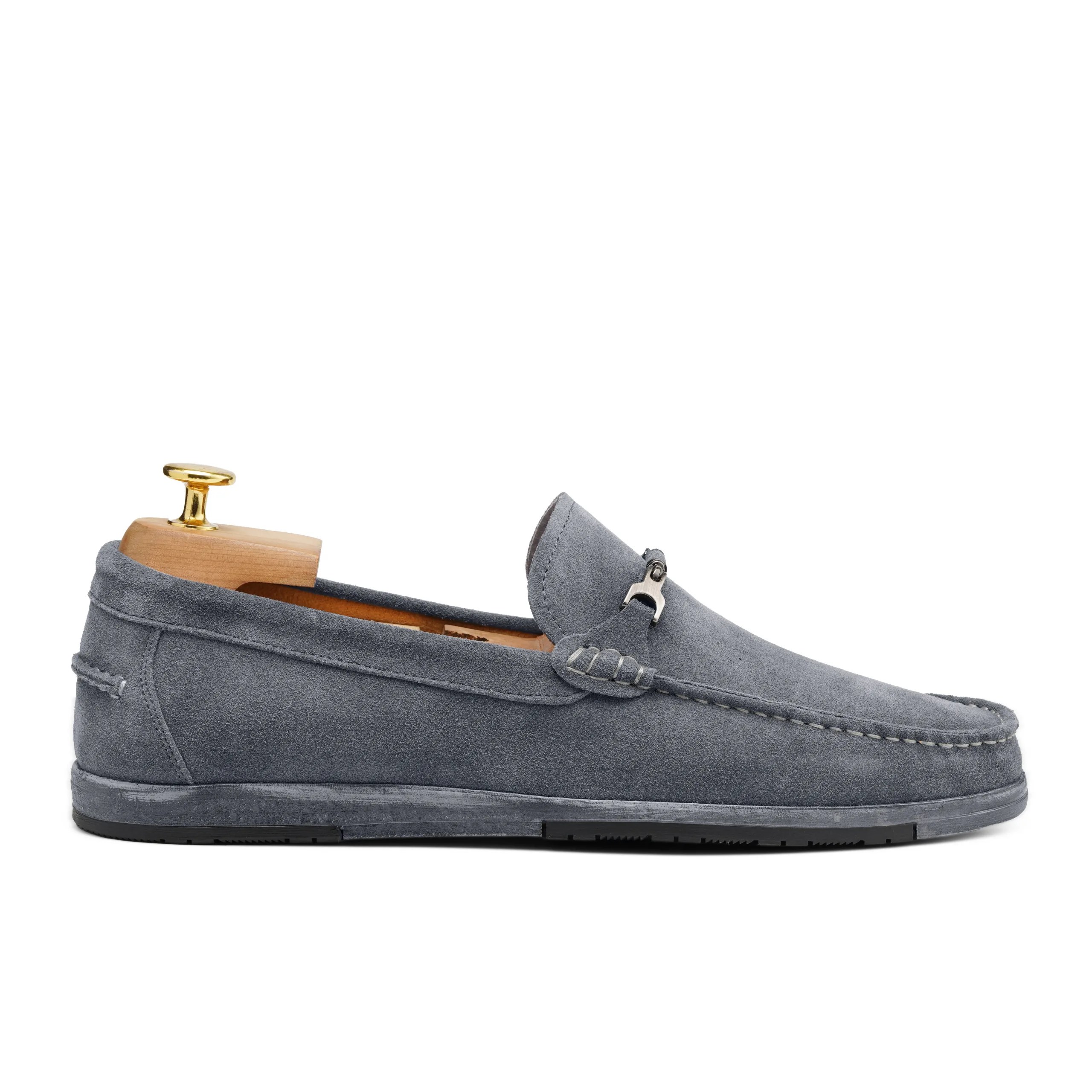 Carl Ash Grey suede leather casual shoes