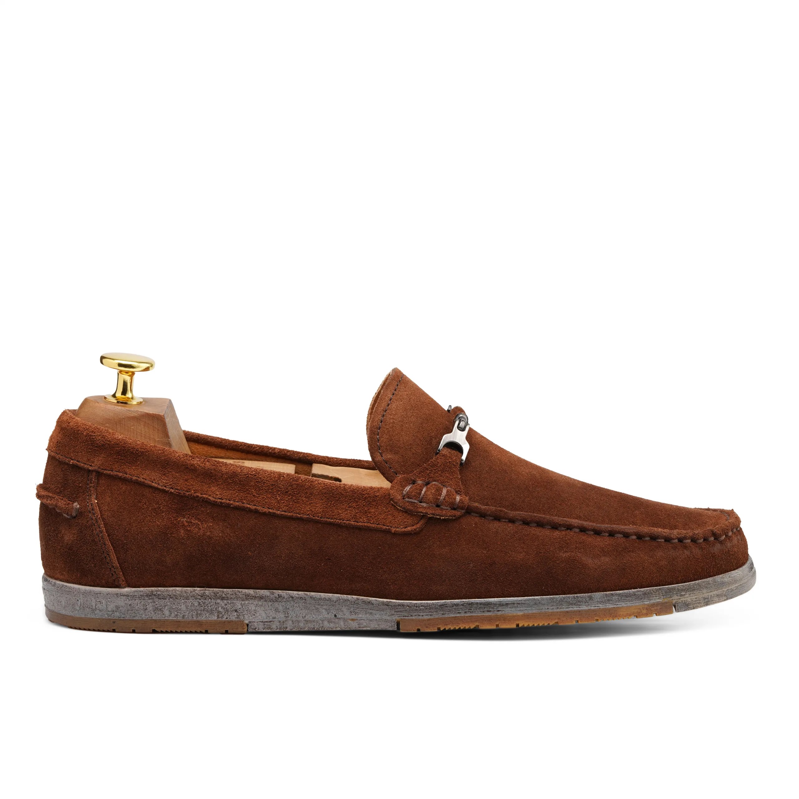 carl Tan suede leather casual shoes