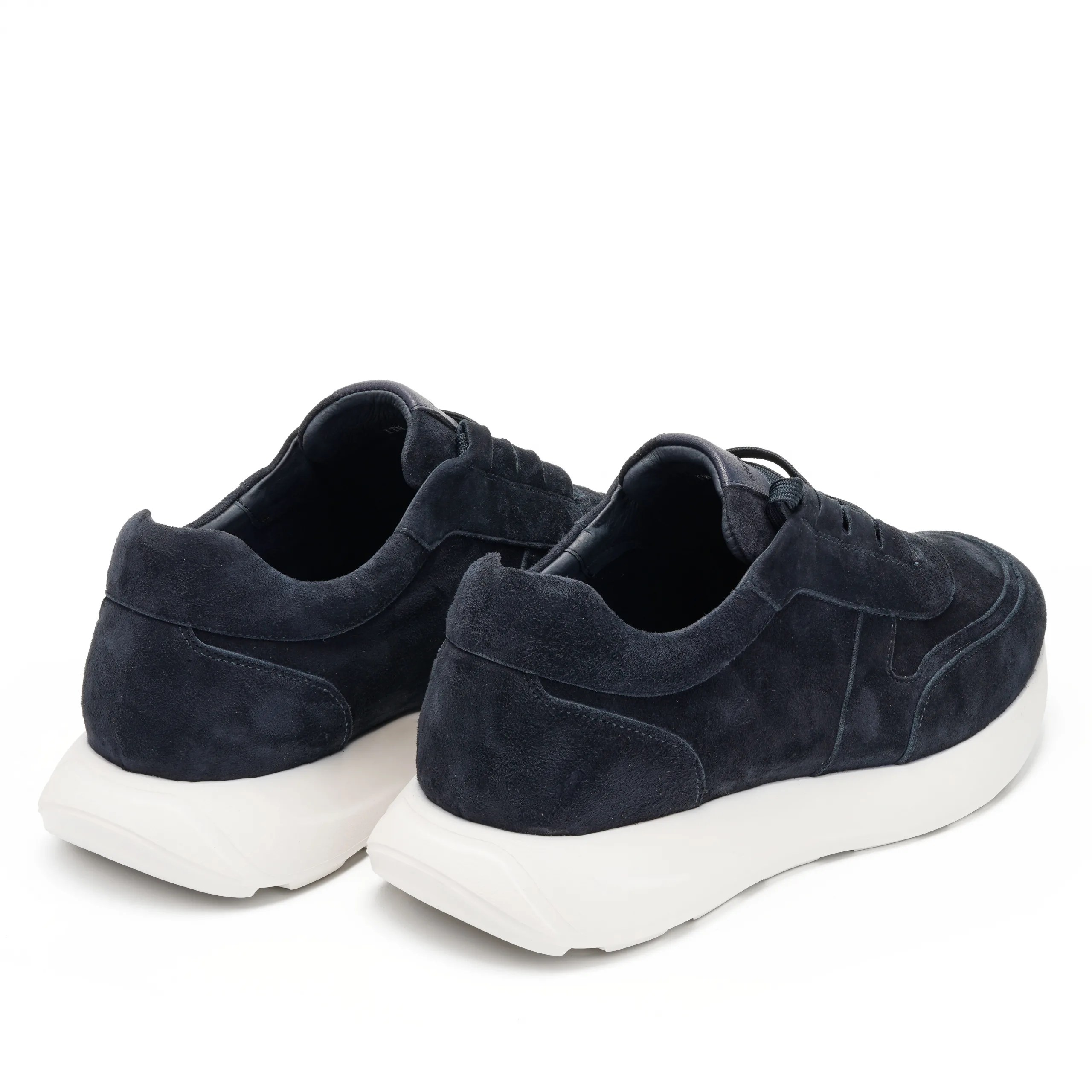 tane-blu Blue suede leather shoes