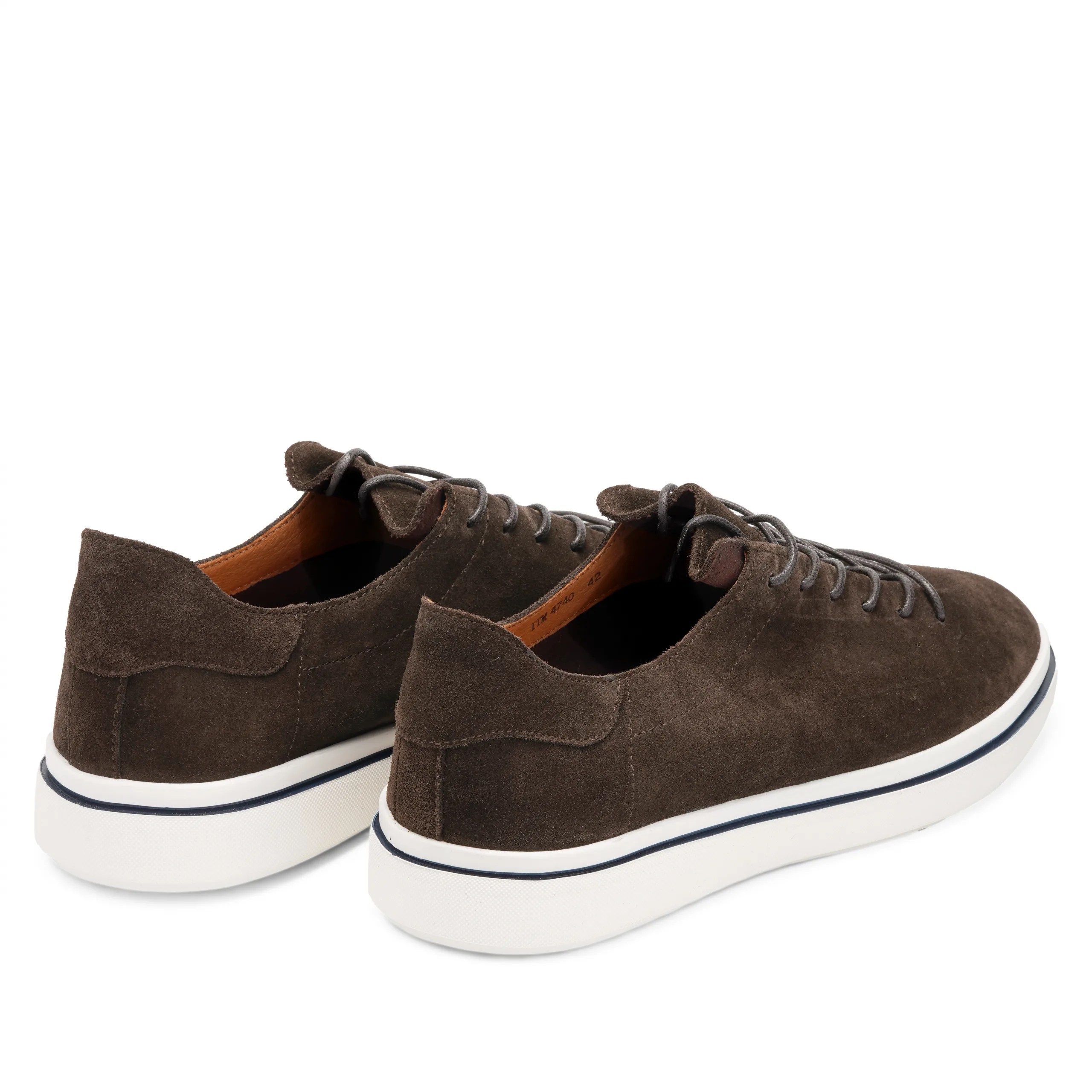 Rust coffee suede leather casual shoes