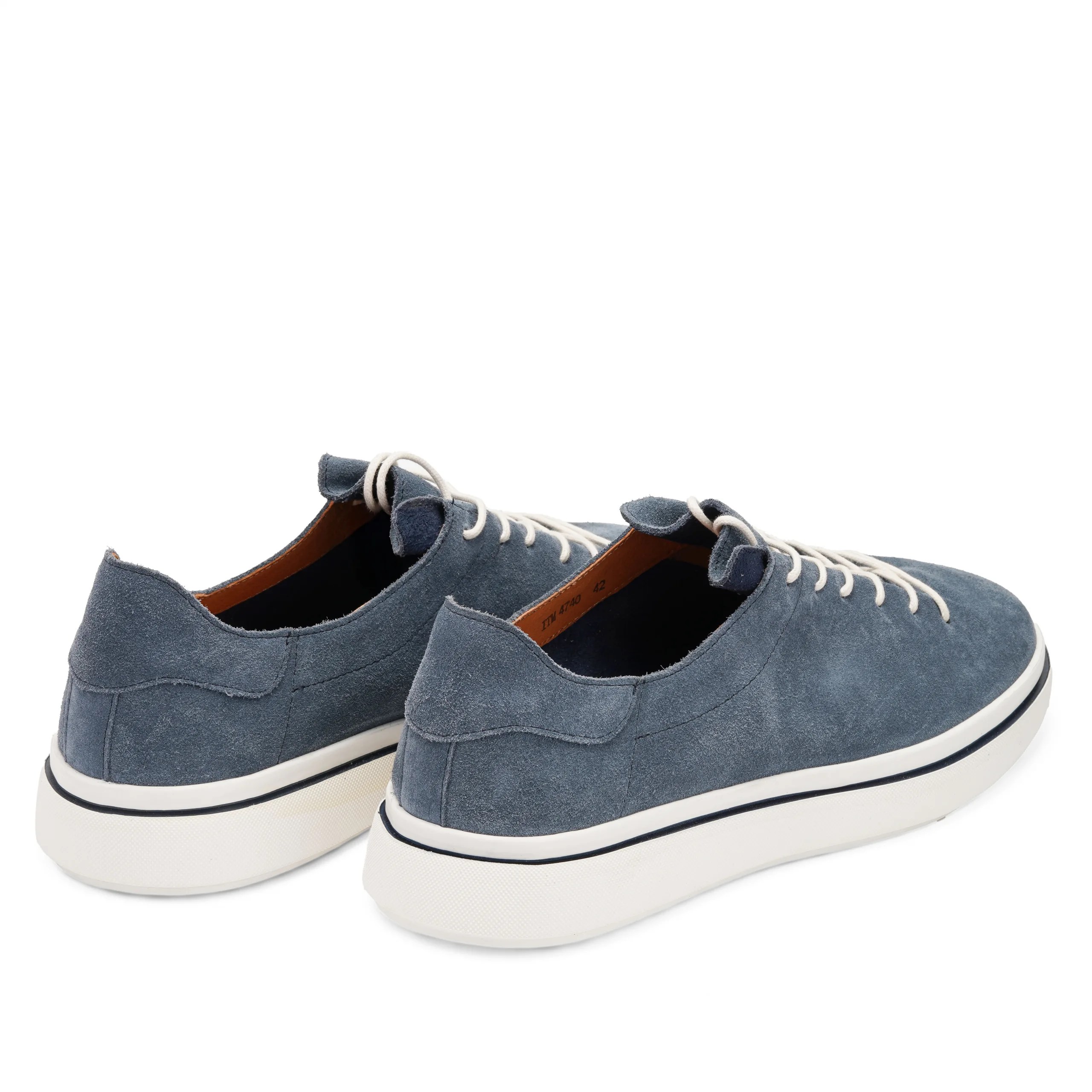 Rust Gris Blue suede leather casual shoes