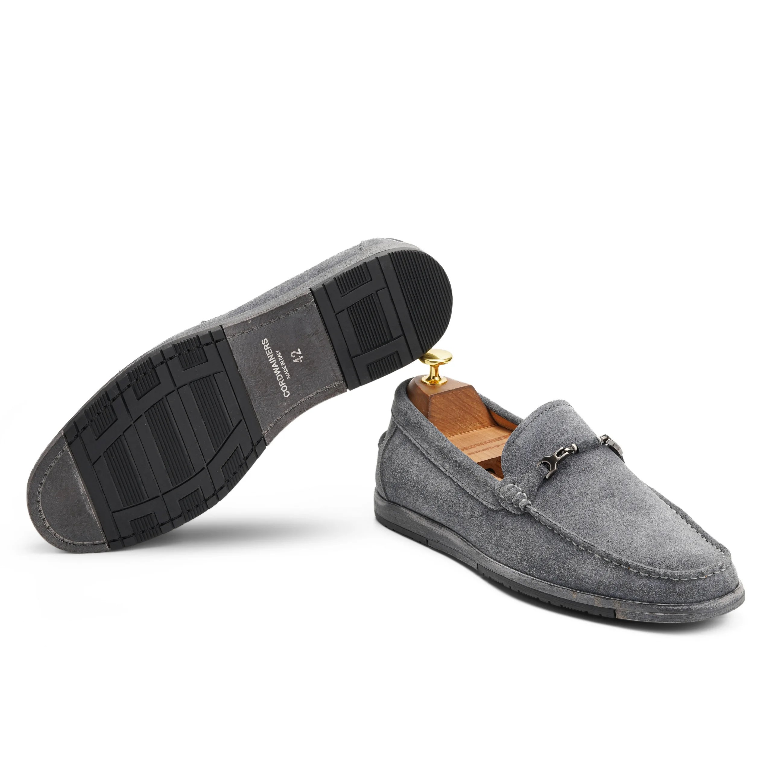 Carl Ash Grey suede leather casual shoes