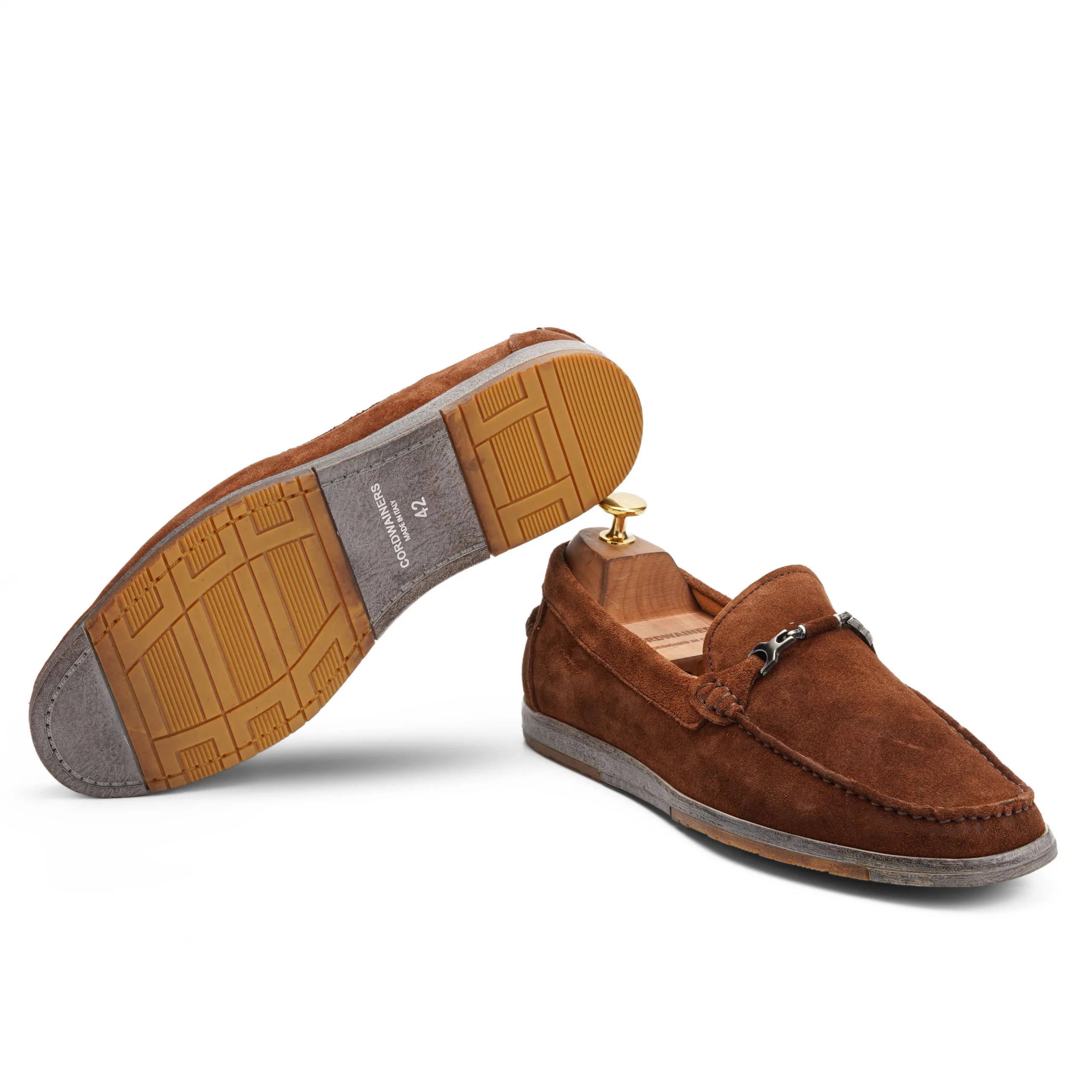 carl Tan suede leather casual shoes