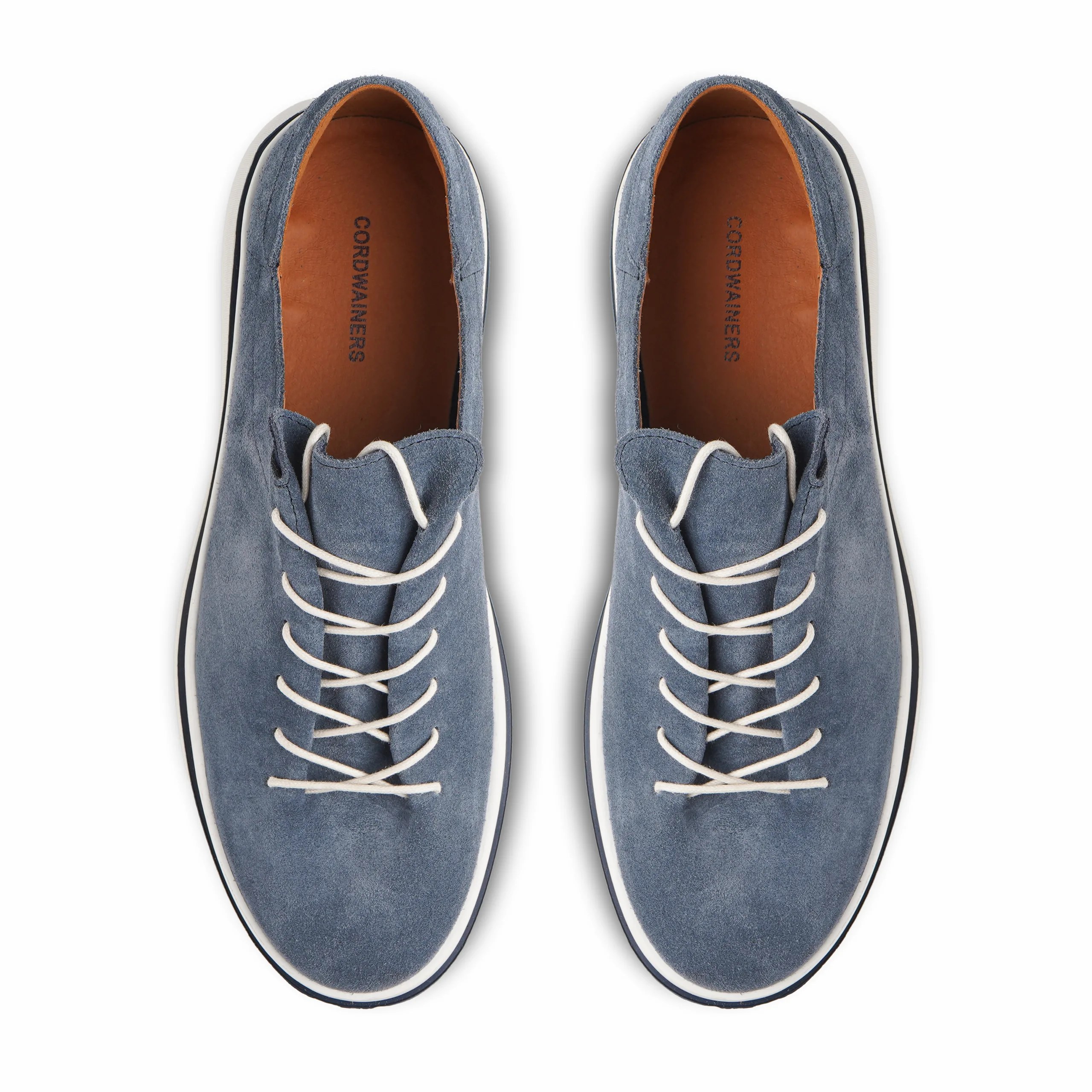 Rust Gris Blue suede leather casual shoes
