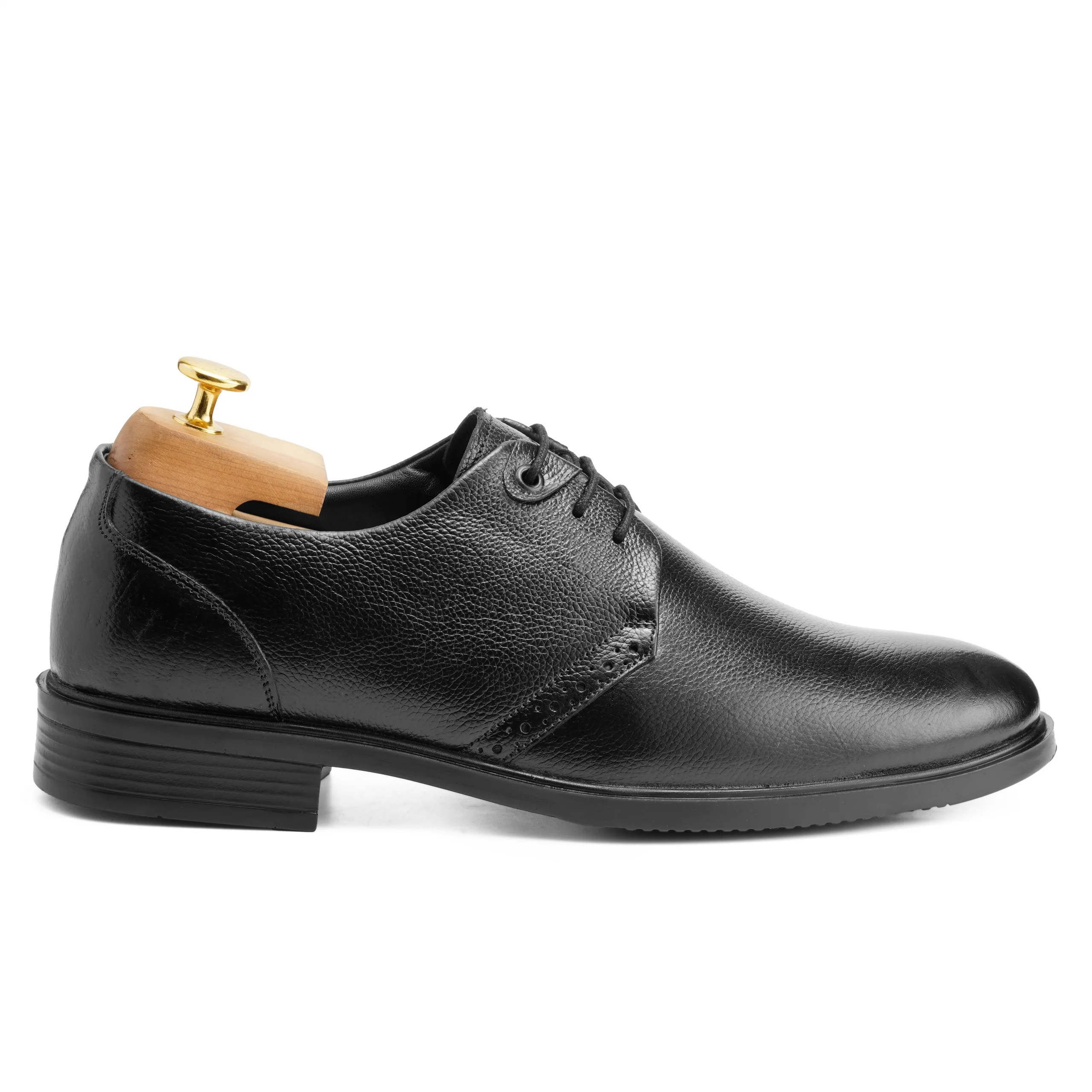 Walter leather black derby formal shoes