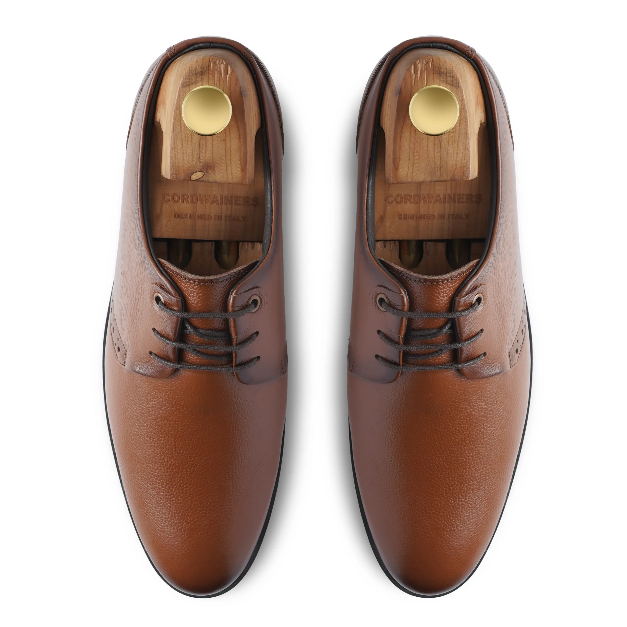 walter tan leather tan derby formal shoes
