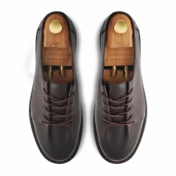 Arden Brun brown leather lace-up shoes with Phylon sole