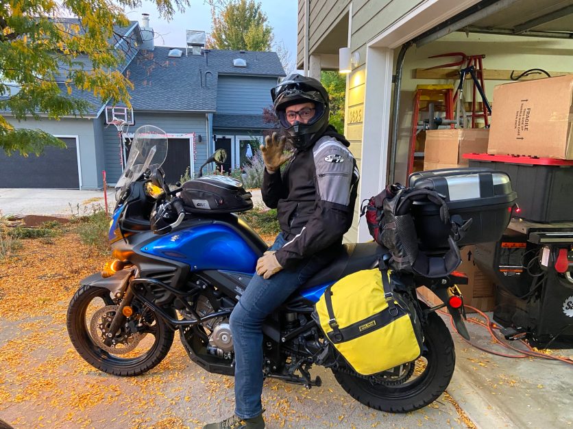 Motorcycle departure