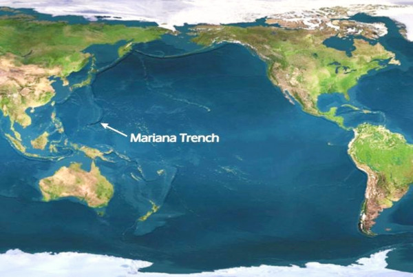 Mariana Trench Map Location The Mariana Trench 
