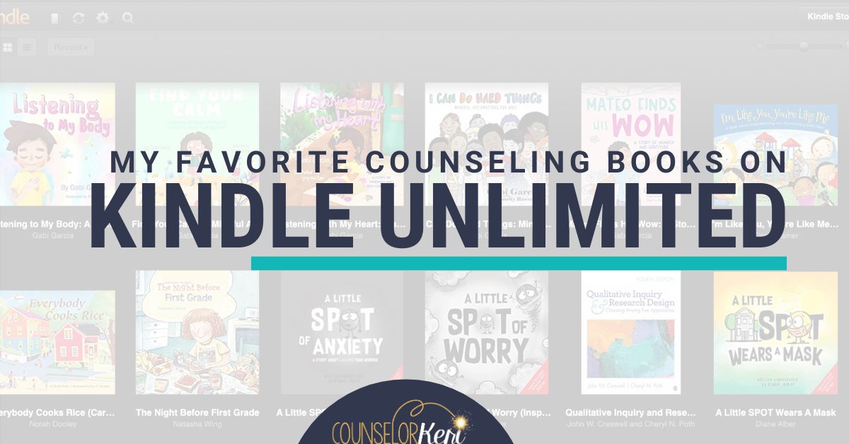 Thinking about getting kindle unlimited? These are my favorite kindle unlimited books for school counseling classroom or group lessons.