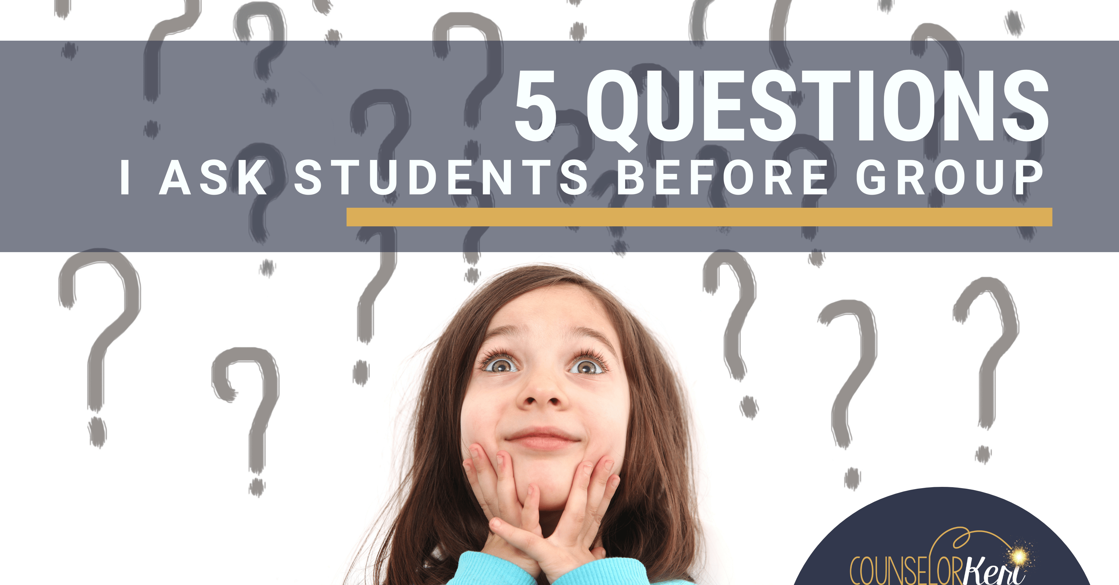 Planning for group counseling? These are 5 group counseling interview questions that I ask students before group starts!