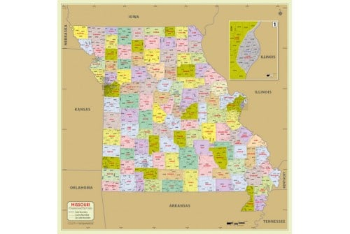 Missouri Zip Code Map Pdf CountiesMap Com Missouri Zip Code Map Pdf 