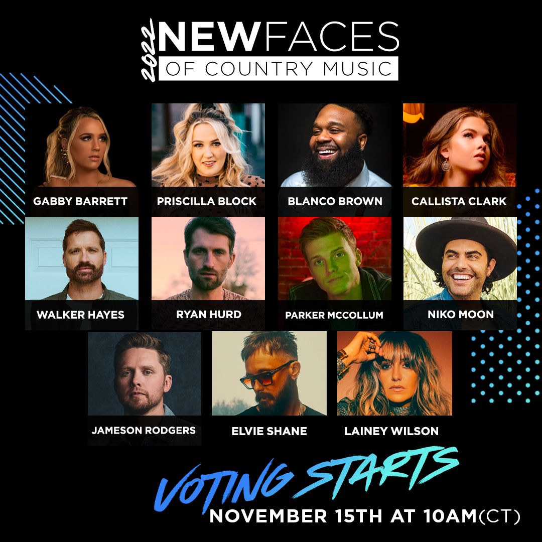 CRB Releases List of Nominees for CRS 2022  New Faces of Country Music® Show