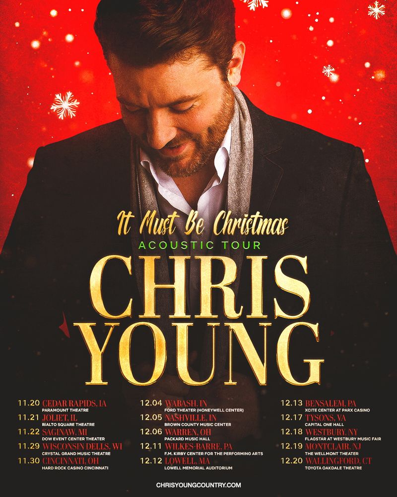 CHRIS YOUNG ANNOUNCES INAUGURAL 2025 CHRISTMAS TOUR