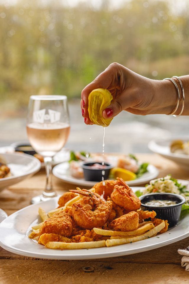The Riverview platter is among the offerings on Wood-n-Tap's special patio menu in Farmington. The restaurant stands out from others in the group as it has lots of outdoor seating with a birds-eye view of the Farmington River.