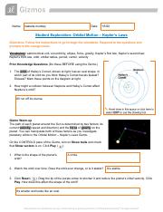 Student Exploration Orbital Moon Kepler S Law Worksheet For 4th 6th Grade Lesson Pla 16Download Free Explore Learning Gizmo Orbital Motion Answer Key currently.