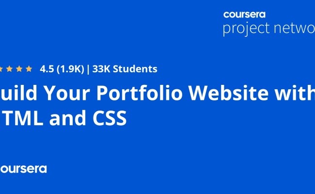 Build Your Portfolio Website With HTML And CSS - Coursya
