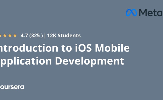 Introduction To IOS Mobile Application Development - Coursya