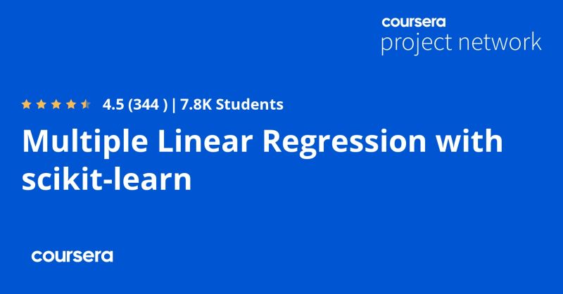 Online Course Multiple Linear Regression With Scikit Learn From - Beautiful Sunset Design - High Resolution