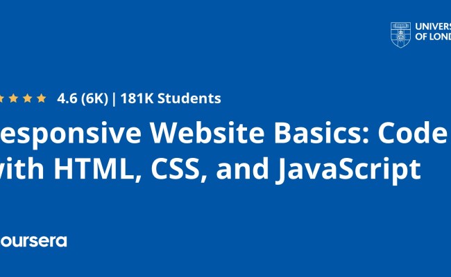 Responsive Website Basics: Code With HTML, CSS, And JavaScript - Coursya