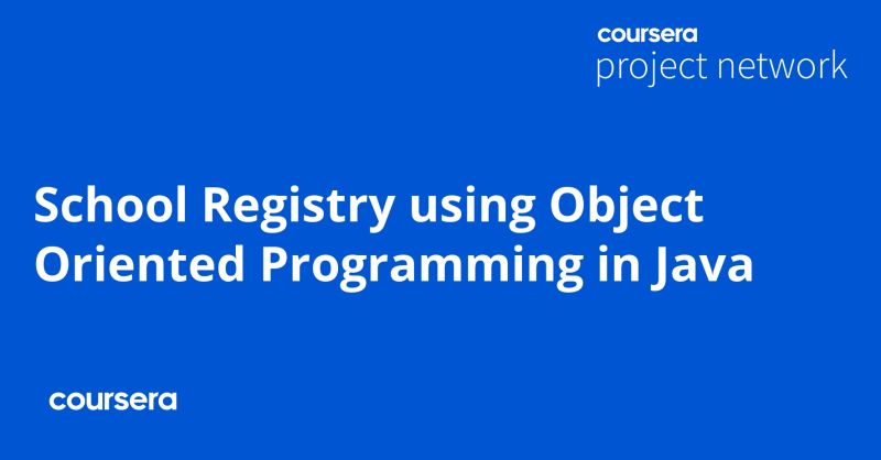 School Registry Using Object Oriented Programming In Java Coursya - Premium Space Picture Gallery - Desktop