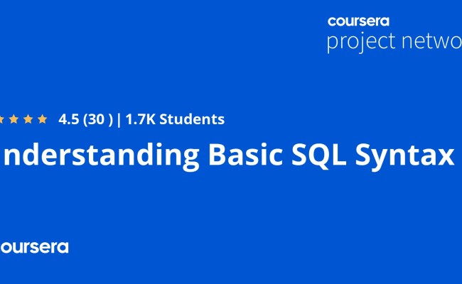 Understanding Basic SQL Syntax - Coursya