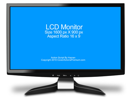 The psd file is equipped with smart layers: Pc Monitor Mockup Cover Actions Premium Mockup Psd Template