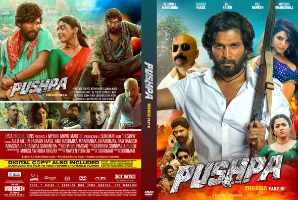 Pushpa raj is a coolie who rises in the world of red . Covercity Dvd Covers Labels Pushpa The Rise Part 1