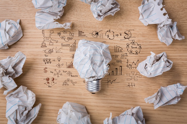 Bola de papel vectorial hoja arrugada con dibujo de dibujos animados se . How To Get Your Team Involved In Brainstorming Sessions Actively