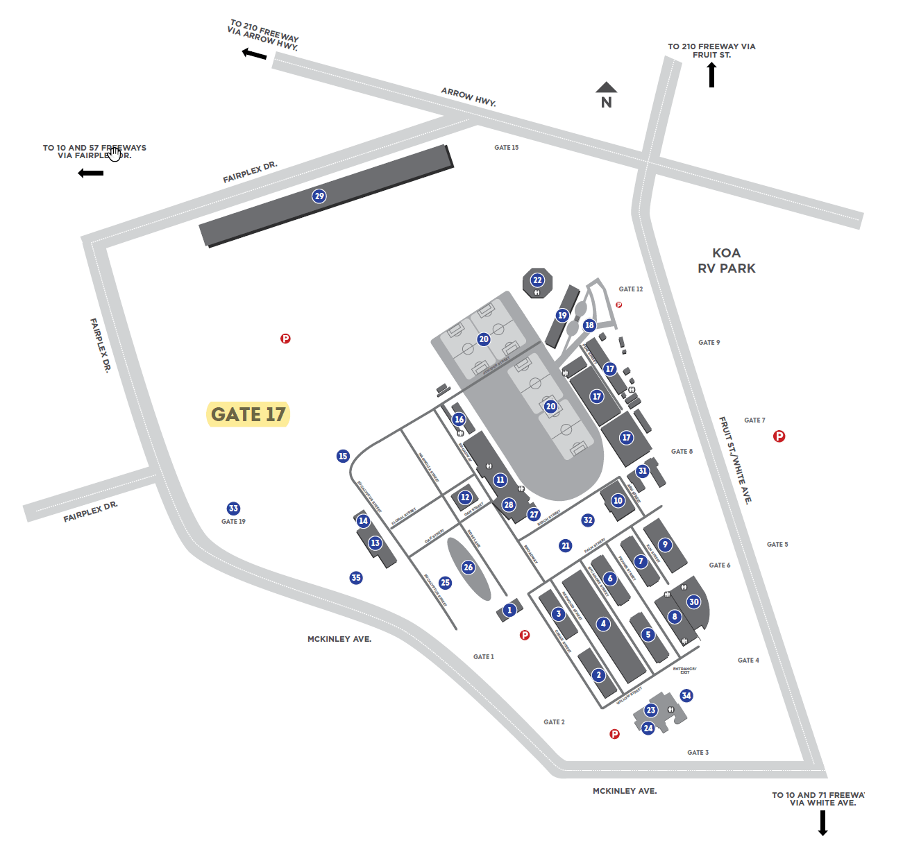 Pomona Fairplex Map Gate 17 At Benjamin Whitley Blog Fairplex Map 