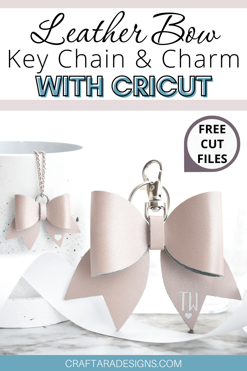 This file comes with 3 different key fob styles. How To Make A Leather Bow Keychain With Cricut Craftara Creates