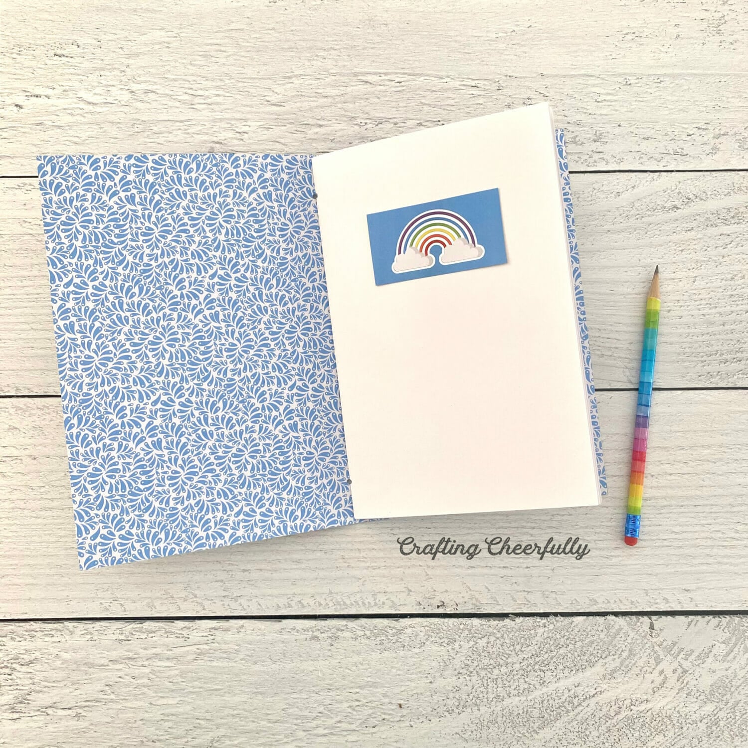 Diy summer journal for kids using scrapbook paper